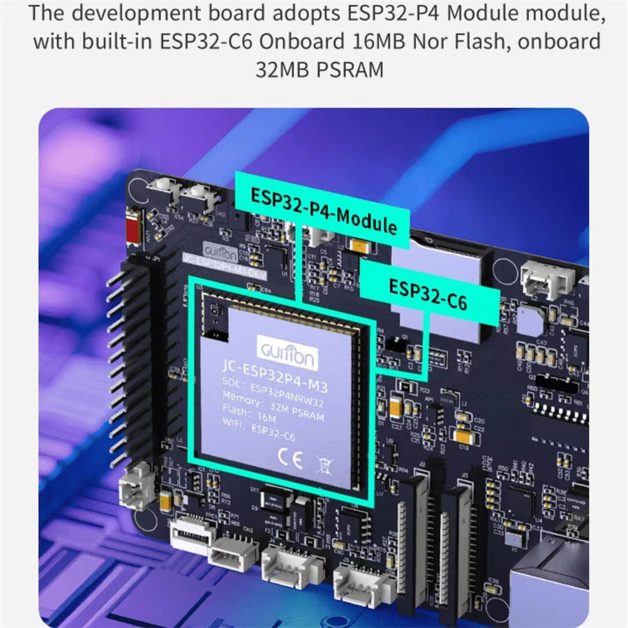 Board Only - ESP32P4 Module ESP32-P4 ESP32-C6 Dual-Core RISC-V Processor Development Board High Spee