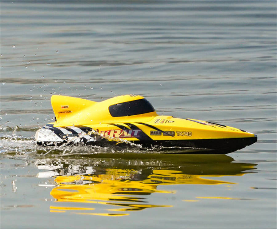 Blue - TY XIN 749 2.4G RC Boat Brushless Jet Speedboat Capsized Reset Waterproof Proportional Contro