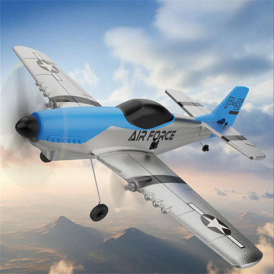 One Battery - SKRC Z63 Air Force 370mm Wingspan 2.4GHz 3CH Built-in Gyro Dual Motor EPP RC Airplane