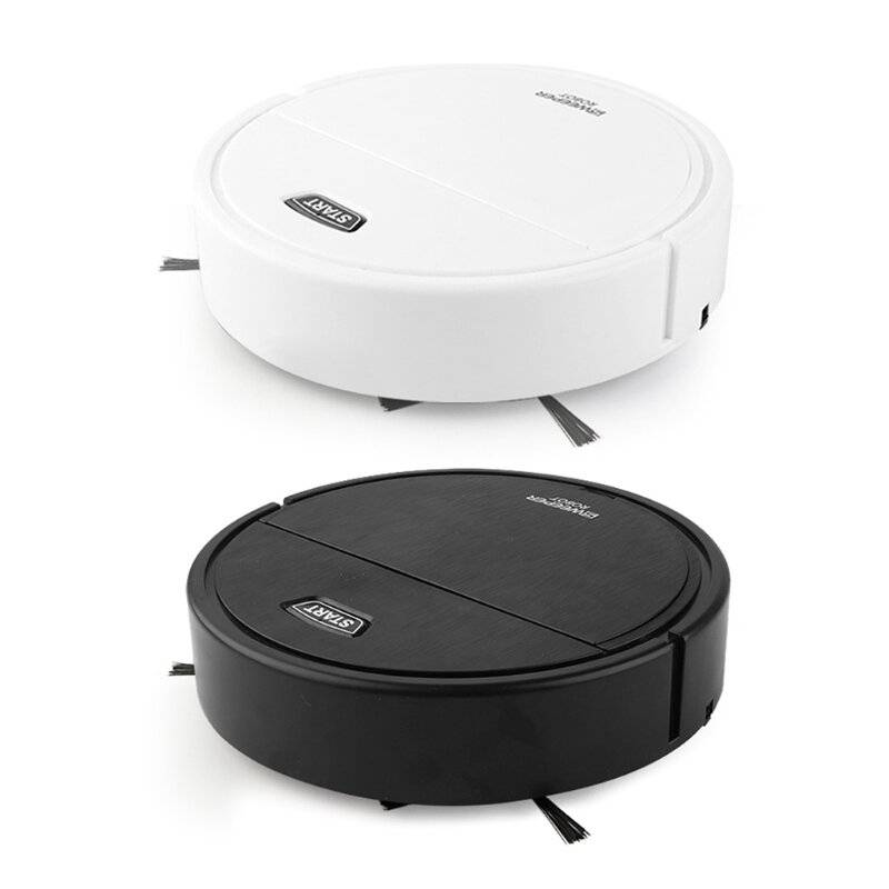 White - 3-in-1 Sweeping Vacuum Mopping Rechargeable Smart Cleaning Robot 1200Pa Power Suction Large