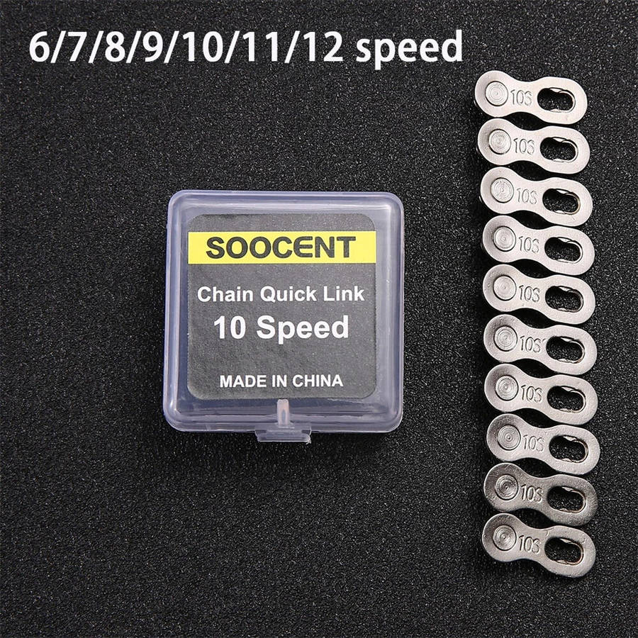 Gold 10S - XANES 5Pair Bicycle Chain Link Connector Chain Magic Buttons 6-12 Speed Bicycle Cycling Q