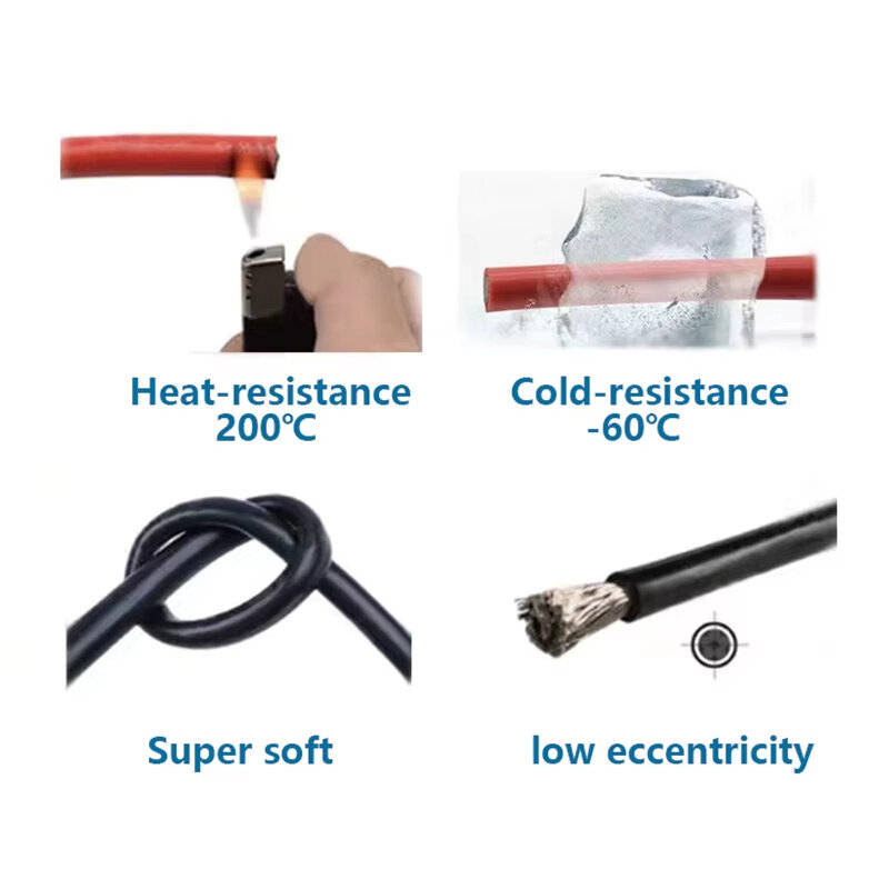 30AWG - 30AWG 20m/roll Super Soft Silicone Wire Heat Resistant Flexible Tinned Copper Stranded Cable