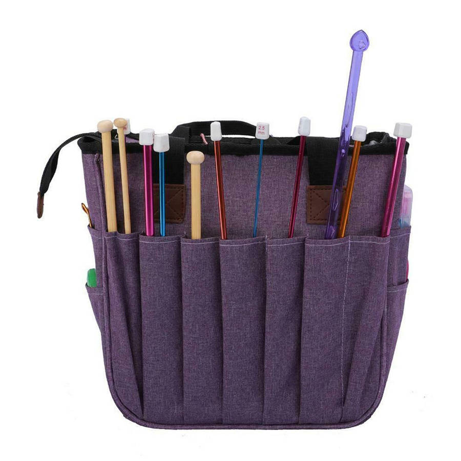 Portable Knitting Bag Crafts Wool Crochet Storage Bags Handbag Desktop Sewing Needles Organizer