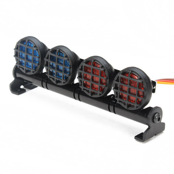 Red+Blue - AUSTAR LED Light Aluminum Alloy Frame For CC01/D90/SCX10/4WD RC Car Parts