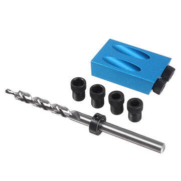 15pcs Woodworking Pocket Hole Jig with Drill Bits and Clamp Drill Angle Hole Locator Woodworking Car