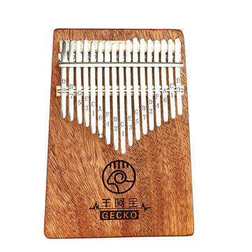 GECKO K17GY 17 Keys Kalimba Finger Thumb Piano Wooden Keyboard Percussion Musical Instrument Gift