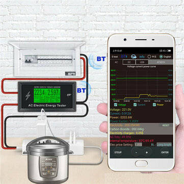 AT3010 AC50~320V 100A 3KKW  Phone App AC Meters Digital Voltage Meters ... (MODEL: BLUETOOTHVERSION)