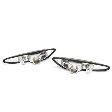 Pair Smoke Lens Side Marker Lights Cover Turn Signal Lamp Shell for BMW E46 E60 E61 X3 E83