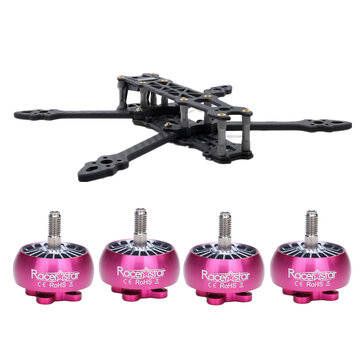 Geprc Mark4 225mm 5 Inch Frame Kit with 4 PCS Racerstar AirC 2306.5 2450KV 4S Brushless Motor for RC