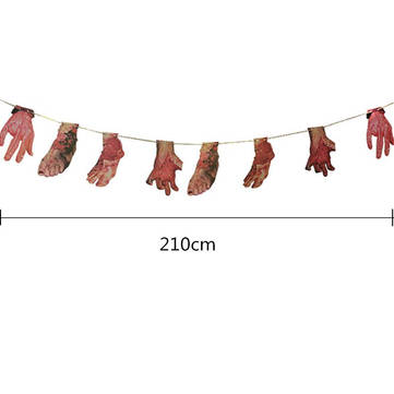 Halloween Bloody Garland Limb Party Decoration Horrid Scare Scene