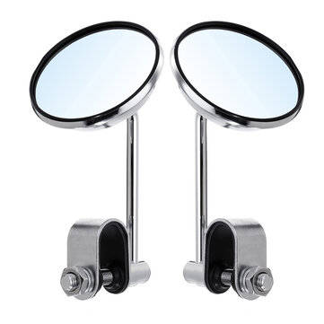 22/25MM Universal Motorcycle Scooter Handlebar Back Rear View Side Mirrors (COLOR.: CHROME)