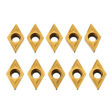 Drillpro CT-12 50pcs Carbide Inserts with 7pcs 12mm Shank Lathe Turning Tool Holder DCMT070204 CCMT0