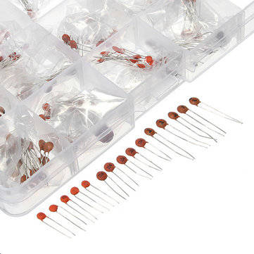 300 Pcs 2pF-0.1F Ceramic Capacitors Kit With Component Box