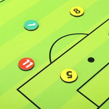 Portable Leather Magnetic Foldable Football Tactical Board Training Coaching Kit
