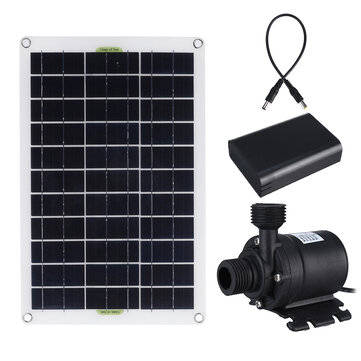 50W 800L/H Solar Panel Powered Water Pump Pond Garden Water Submersibles Aquarium Pumps Accessory