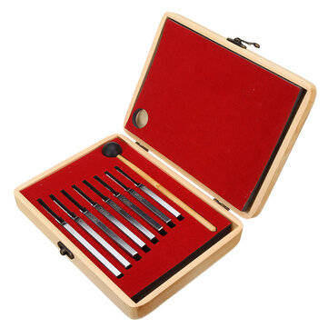 8Pcs 256Hz - 512Hz Steel Tuning Fork Set Physics Medical Diagnostic And Mallet
