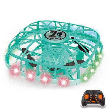 Funsky F14 UFO Flying Ball Gesture Sensing Control 360 Flip LED Light Altitude H... (COLOR: GREEN)