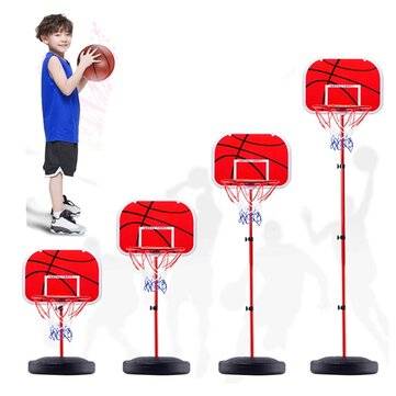 49-150cm Adjustable Basketball Hoop Stand Basketball BackBoard Mount Kids Toys Game with Basketball