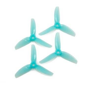 HQProp DP3X5X3 3-blade 3Inch Poly Carbonate POPO Propeller 2CW+2CCW  (COLOR1: LIGHTBLUE)