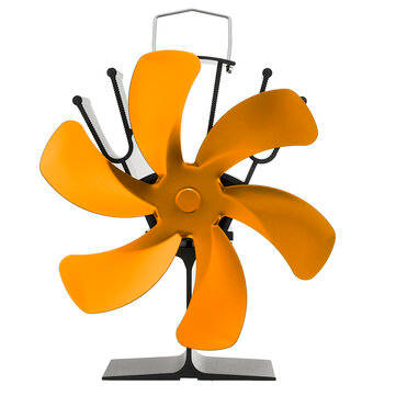 Bakeey Automatically Heater Fan Faster Speed Self-Powered Quiet Stove Fan Winter Wa... (COLOR: GOLD)