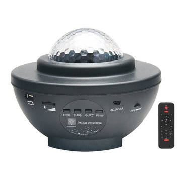 LED Galaxy Starry Night Light Projector Ocean Star Sky Party Speaker Lamp Remote