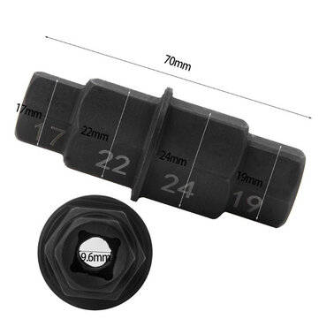 Motorcycles Hexx Axle Tool 17mm 19mm 22mm 24mm Axle Hexx Allen Spindle Driver Spindle Socket Adapter