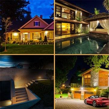 48 LED Solar Powered Wall Light Wide Angle Motion Sensor Outdoor Fence Lamp IP65