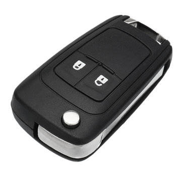 2 Button 433MHz Flip Remote Fob Key ID46 Chip For OPEL VAUXHALL Astra Insignia