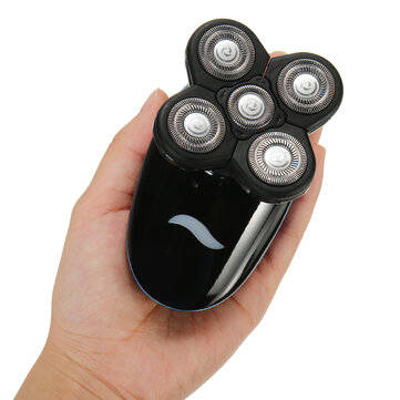 Rotary 5D USB Rechargeable Cordless Mens Electric Shaver Razor Bald Head Hair Trimmer