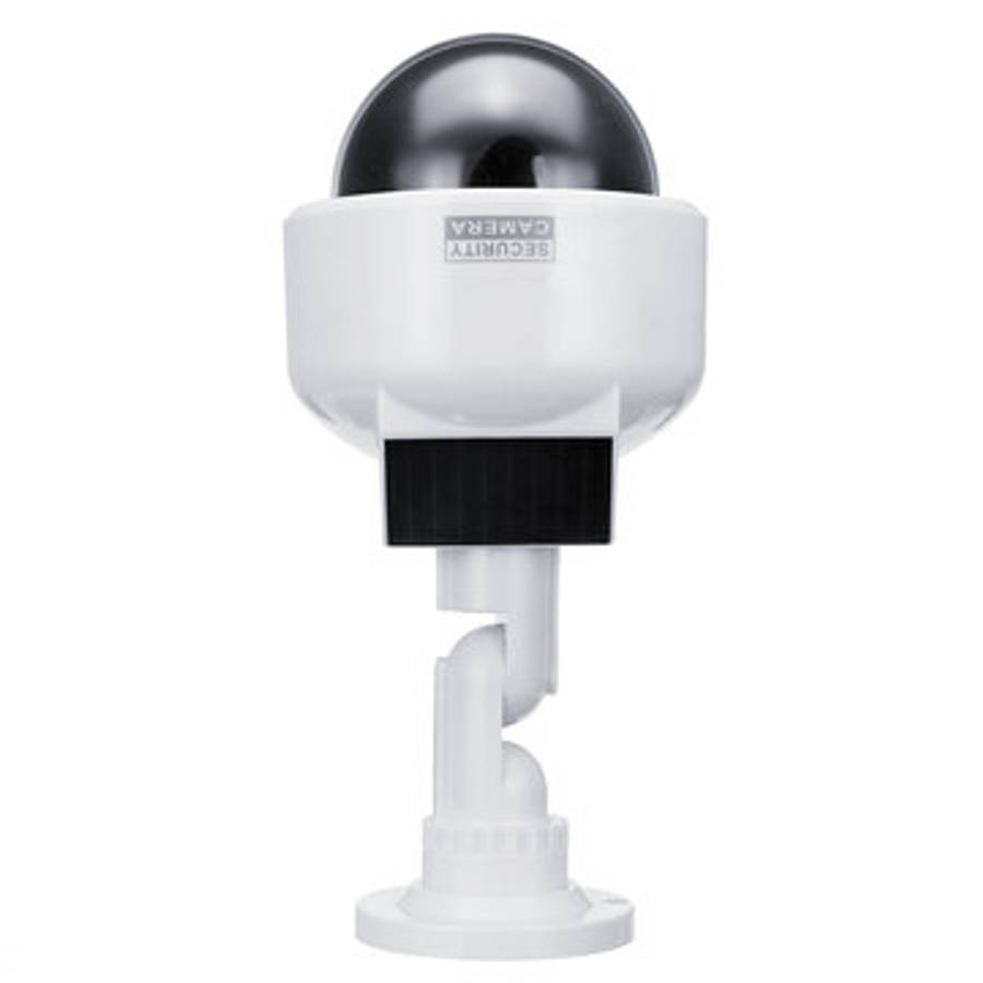 Solar Power Fake Camera CCTV Realistic Dummy Security Cam Simulation Monitor