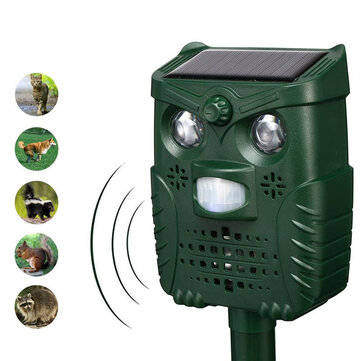 -WH528 Outdoor Solar Ultrasonic Animal Repeller Pest Control Bats Birds Dogs Cats Repeller with Flas