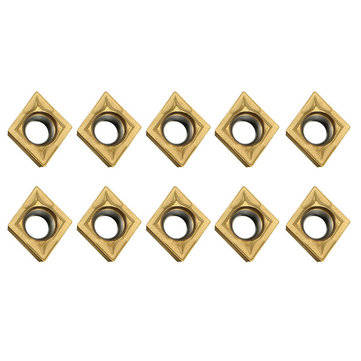 10Pcs CCMT09T304 CCMT32.5 Carbide Inserts for Lathe SCLCR Turning Tool