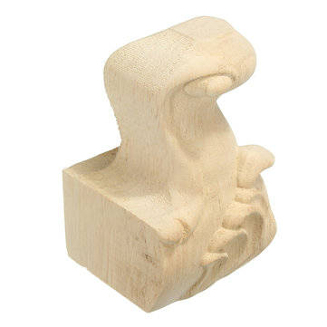 4Pcs Engraved Anti-damp Solid Wood Sofa Legs Wardrobe Cabinet Furniture Bracket Feet European Style