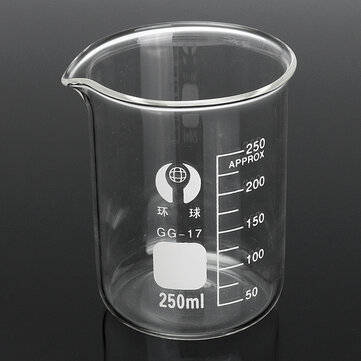 3Pcs 100ml 150ml 250ml Beaker Set Graduated Borosilicate Glass Beaker Volumetric Measuring Lab Glass