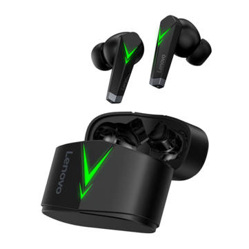 Lenovo LP6 TWS Gaming Earphones Wireless bluetooth Headphones HIFI Low Latency Noi... (COLOR: BLACK)