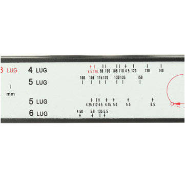 4 5 6 8 Lug Wheel Bolt Pattern Gauge Tool Quick Measuring Measurement Black