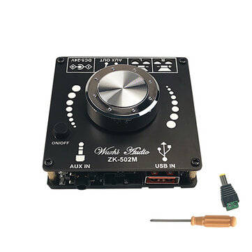 Wuzhi ZK-502M Audio Mini 2.0 Stereo 50W+50W bluetooth Digital Amplifier Module 50W*2 AMP Amplificado