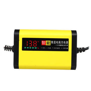 100-240V LCD Intelligent Battery Charger 12V 2A Full Automatic Car Motorcycle 3 St... (PLUG: EUPLUG)