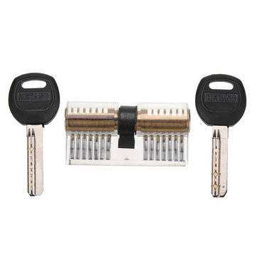 DANIU Unlocking Lock Opener Kit Locksmith Training Transparent Practice Padlocks Tools