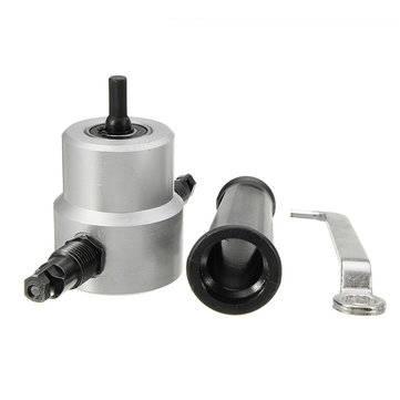 Drillpro YT-160A Double Head Sheet Metal Nibbler Cutter Drill Attachment Metal Sheet Cutter