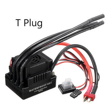 120A Brushless ESC T/XT60 Plug with 5.8V/3A SBEC 2-4S for 1/8 RC Car Parts (NO.: 1)