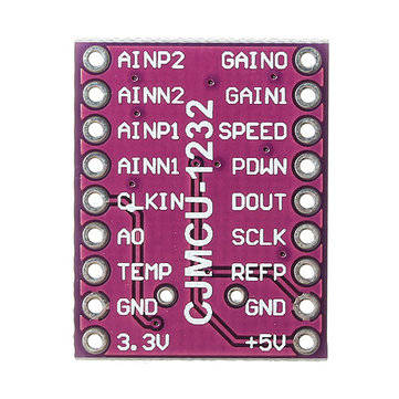 5pcs CJMCU-1232 ADS1232 Analog-to-Digital Converter Board ADS1232IPWR Ultra Low Noise