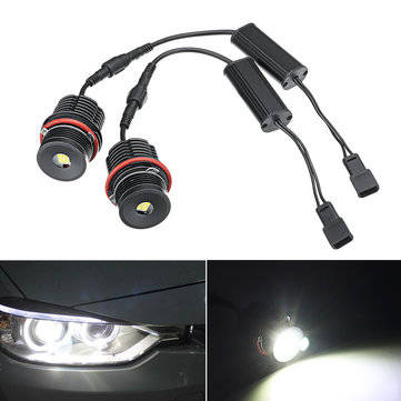 2pcs 80W Angel Eyes Error Free LED Halo Ring Lights Bulbs for BMW E39 E53 E63