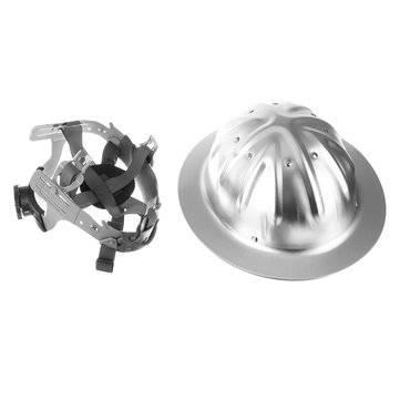 Full Brim Construction Hard Hat Safety Helmet Protection Lightweight Aluminum