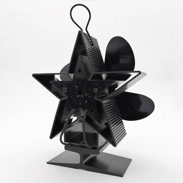 4-Blade Heat Powered Stove Fan for Wood/Log Burner/Fireplace Increases More Warm Air Eco-Friendly Ho