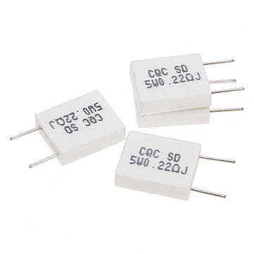 50pcs BPR56 5W 0.22R 0.22 Ohm 5w Non-inductive Ceramic Cement Resistor Wirewound Resistance