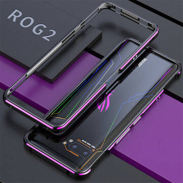 Bakeey Luxury Bumper Shockproof Aluminum Metal Frame Protective Case for ASU... (COLOR: BLACKPURPLE)