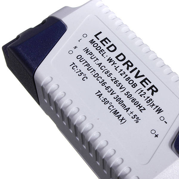 New 300mA Constant Current Home Light LED Power Supply Driver Electronic Transformer 18W