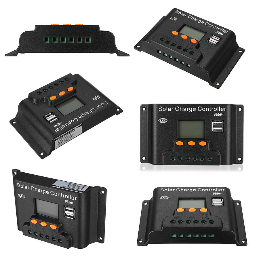 10/20/30/40/50/60A 12v/24v Adjust PWN Solar Battery Charge Controller for Solar Panel (Current 60A)
