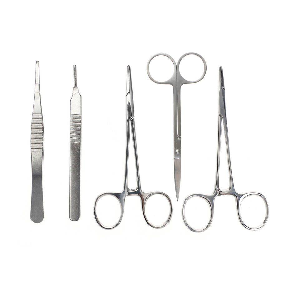 Stainless Steel Hemostatic Artery Locking Clamp Surgical Forceps Tweezers with B